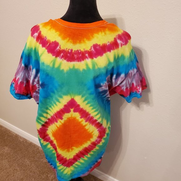 Hanes Boho Bohemia Tie Dye T-shirt 100% cotton Size XL. - Picture 3 of 11